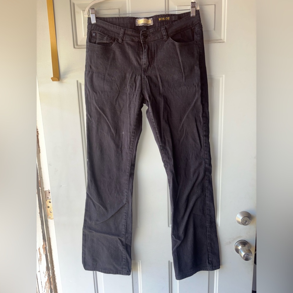 Kardashian Kollection 2000’s black Khloe bootcut pants size 14